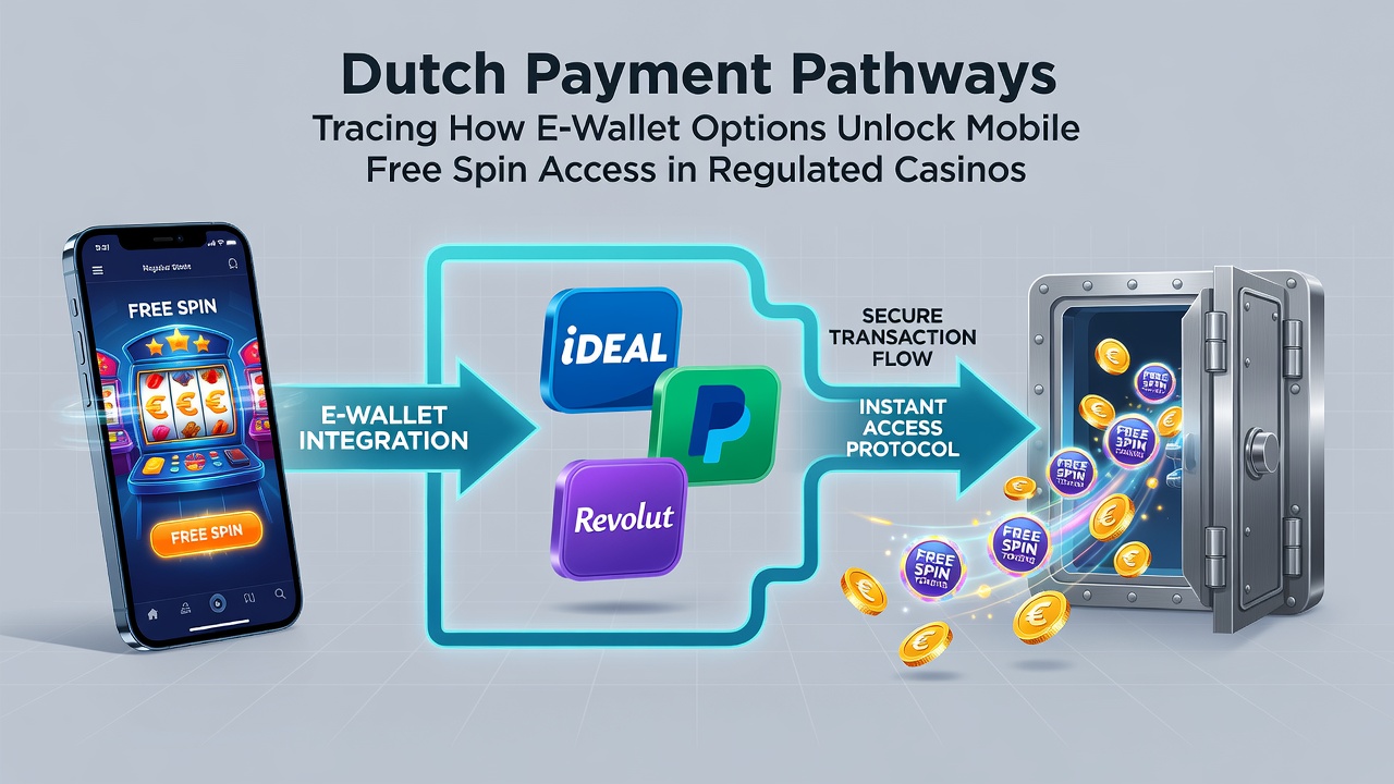 Diagram van mobiele e-wallet integratie met gereguleerde casino platforms in Nederland