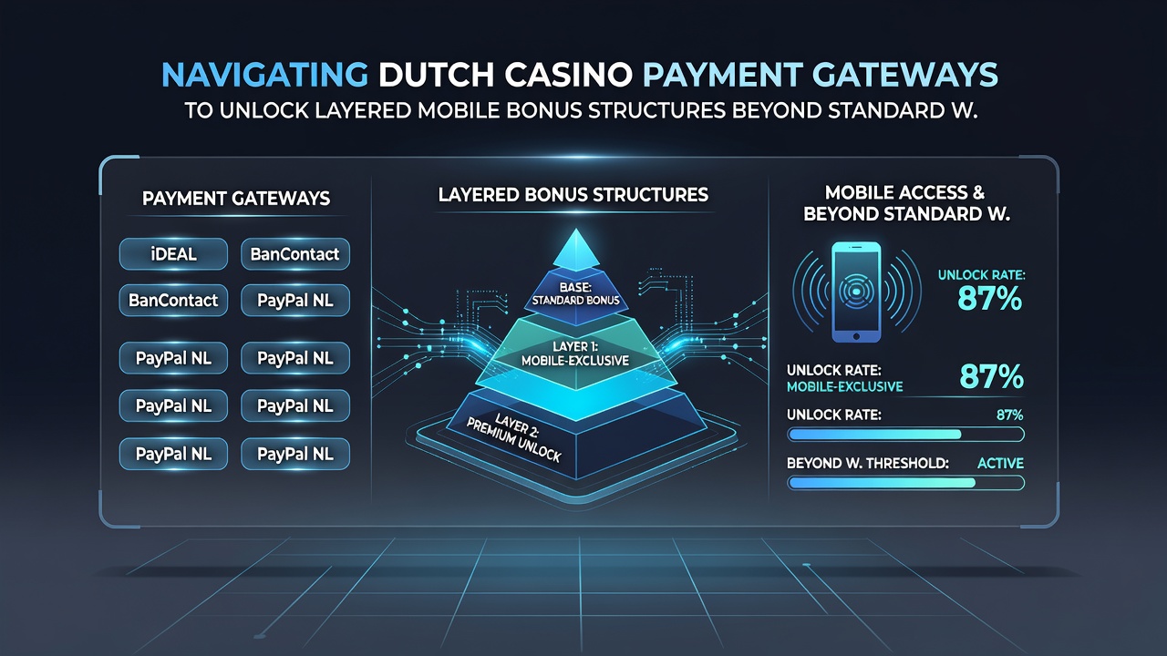 Mobiele interface met gelaagde bonusstructuren en betalingsopties in Nederlandse casino's