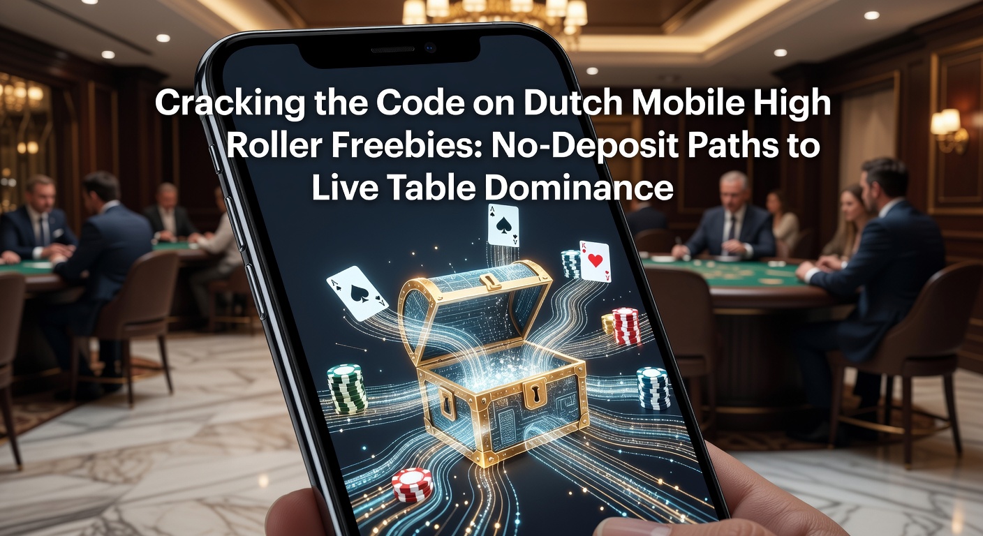 Mobiele high roller bij een live blackjack tafel met no-deposit bonus geactiveerd op een Nederlands casino platform