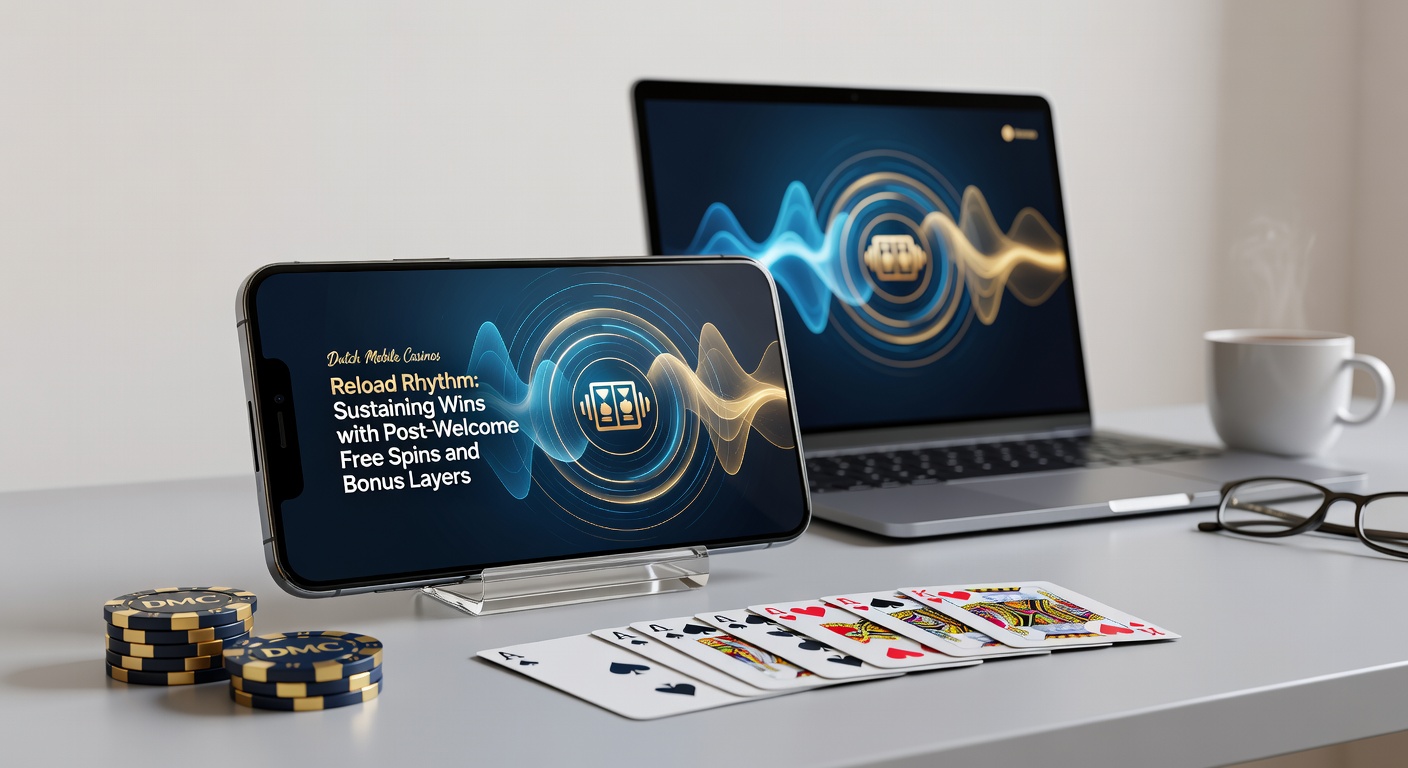 Grafiek van reload bonus cycli op een Nederlands mobiel casino dashboard, met free spins en layers zichtbaar