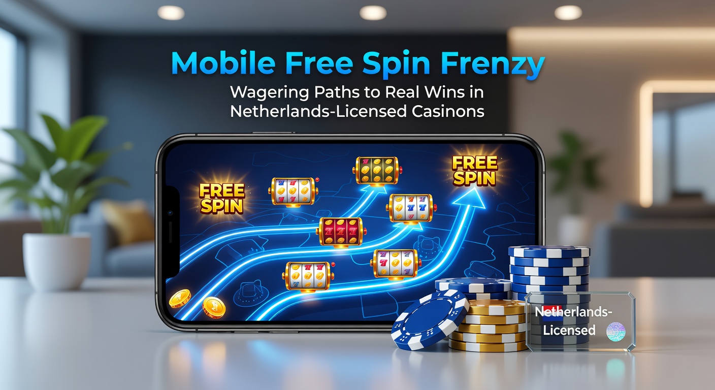 Grafiek met wagering progress op een mobiel casino-scherm, naast een stapel euromunten en een Nederlandse vlag, illustrerend succesvolle uitbetaling