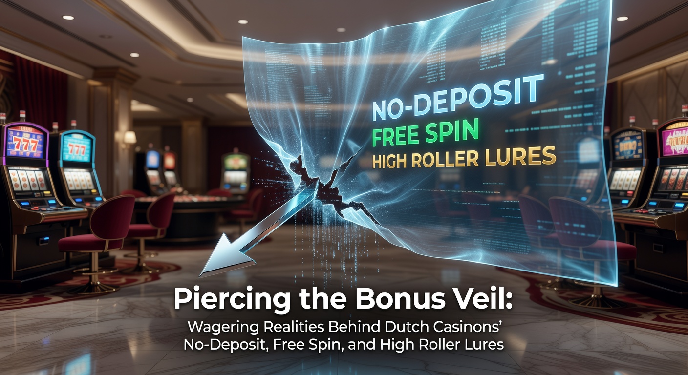 Grafiek met wagering requirements en bonusstructuren in Nederlandse online casino's, inclusief voorbeelden van no-deposit en free spin voorwaarden